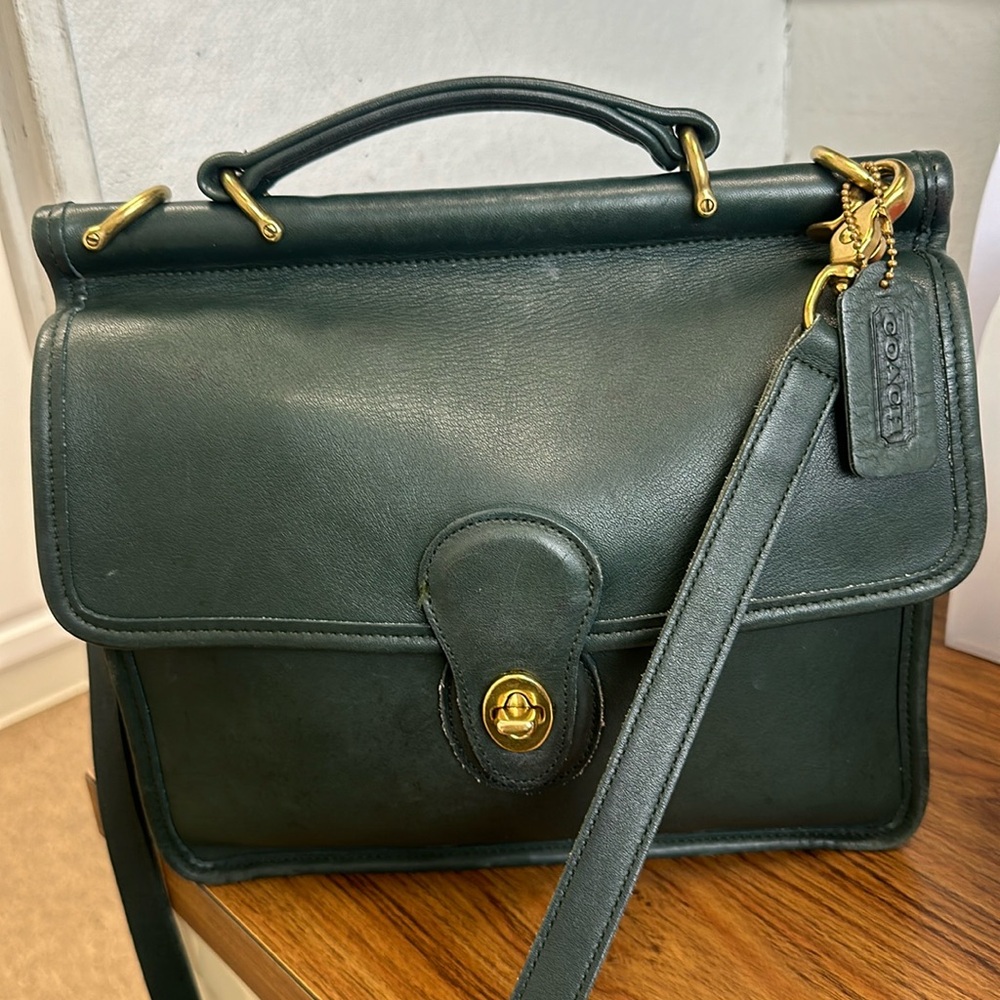 Vintage Coach Purse 10 1/2” X 9” Genuine Leather